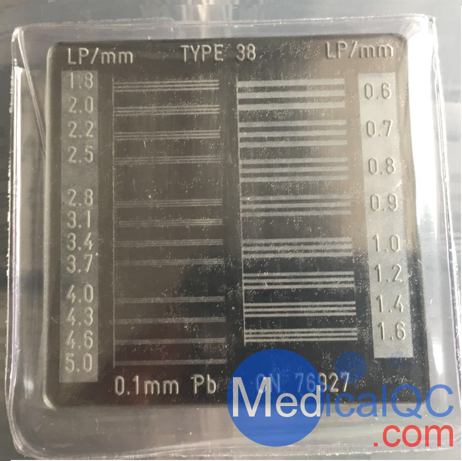 Type38高分辨測試卡，Type 81高分辨測試卡，X射線檢測用線對卡