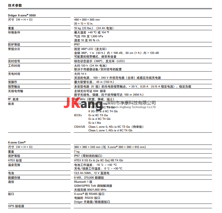 X-zone5500氣體檢測儀,Drager德爾格X-zone5500氣體檢測儀